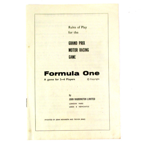 Waddingtons formula 1962 - -,